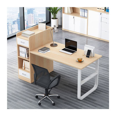 2 asientos Muebles de oficina Personal Mesa Estación de trabajo modular con cajón en estilo moderno