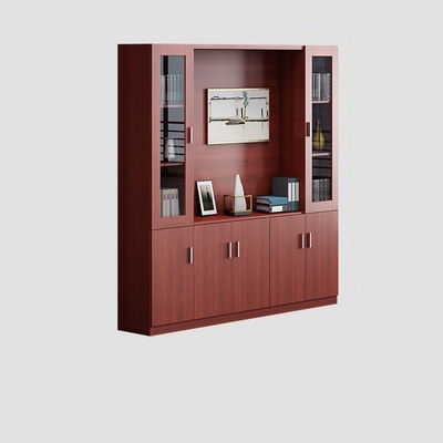 Librería de oficina de madera estilística Archivo de archivos gabinete de datos para almacenamiento y exhibición comercial
