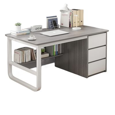 Escritorio moderno sencillo con cajón de colores personalizados y material de superficie