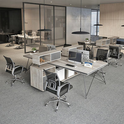 Estaciones de trabajo de marco de aluminio Escritorios personalizados de lujo para muebles de oficina inteligentes