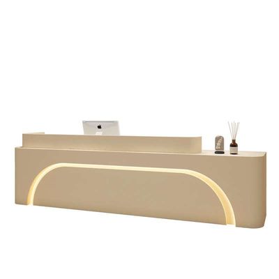 Escritorio de recepción multifuncional simple y moderno para el restaurante blanco de lujo