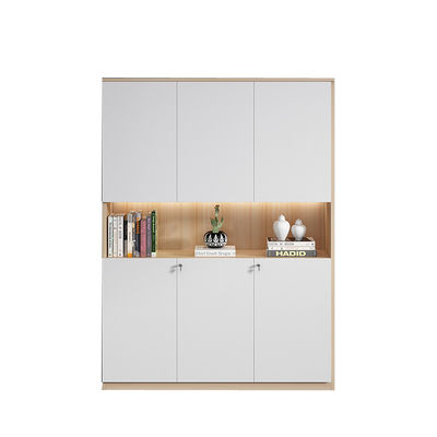 Estante de libros de madera sólida ajustable para muebles de oficina y almacenamiento de archivos