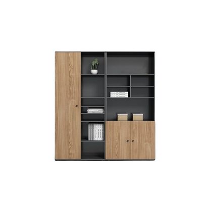 Armario de pantalla de librería de pared para almacenamiento de oficinas y solución de optimización de espacio