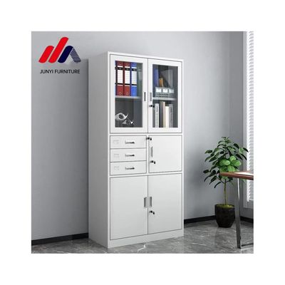 Armario de archivos de almacenamiento de oficina con estructura de derribo y material de acero inoxidable