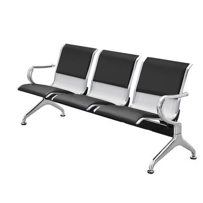 Muebles de hospital sillas de espera de acero inoxidable silla de fila pública