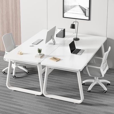 Muebles de oficina Escritorio de computadora multifuncional para dos personas
