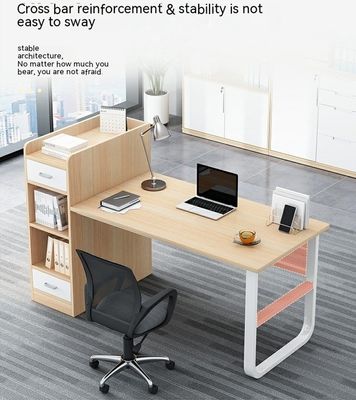 2 asientos Muebles de oficina Personal Mesa Estación de trabajo modular con cajón en estilo moderno