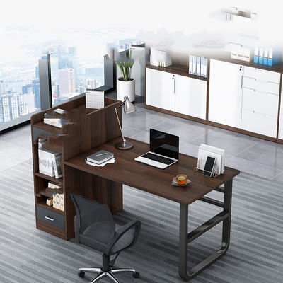 2 asientos Muebles de oficina Personal Mesa Estación de trabajo modular con cajón en estilo moderno