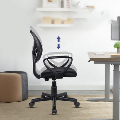 Silla de redacción de máquina de escribir de malla moderna ajustable y giratorio para personal de oficina pequeño