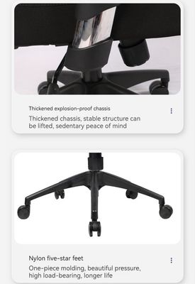 Silla con malla de reposacabezas ajustable para muebles de oficina modernos y confort ergonómico