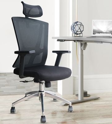 Silla con malla de reposacabezas ajustable para muebles de oficina modernos y confort ergonómico