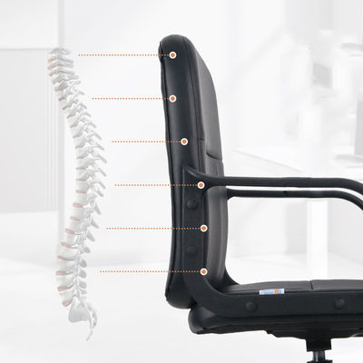 Y Respaldo de cuero genuino silla de ordenador de oficina silla giratoria de oficina