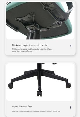 Silla de oficina ergonómica Confortable salón giratorio con malla de 360 grados y sin diseño de grilleta