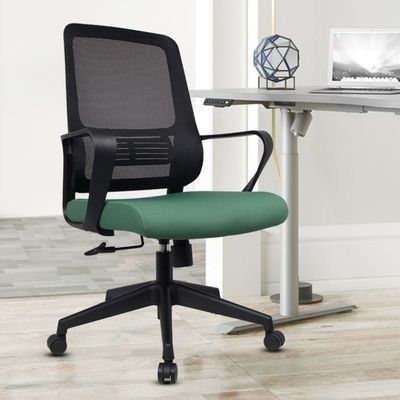 Silla de oficina ergonómica Confortable salón giratorio con malla de 360 grados y sin diseño de grilleta