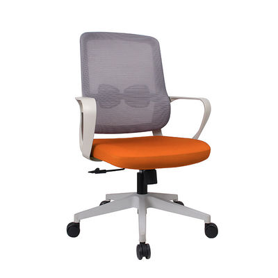 Silla de juego de marco blanco personalizable con ruedas y porosidad