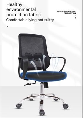 Silla de juego de marco blanco personalizable con ruedas y porosidad
