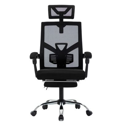 Silla de oficina de diseño moderno con respaldo y función giratoria