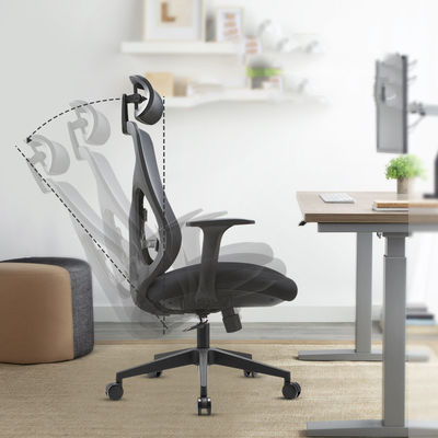 Muebles de oficina de sillas ergonómicas de malla de arco ajustable para opciones de asientos cómodos