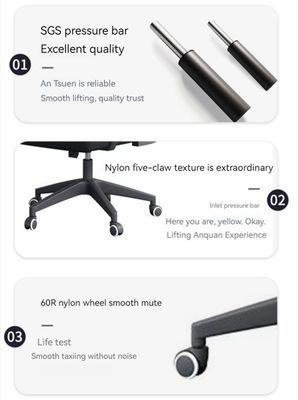 Muebles de oficina sillas de trabajo modernas sin mangueras Muebles fijos y rodantes opcionales