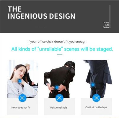 Otras sillas giratorias de elevación de tipo metálico para oficinas con respaldo alto ergonómico