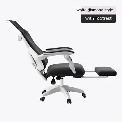 Silla de oficina de malla con respaldo alto y base ajustable