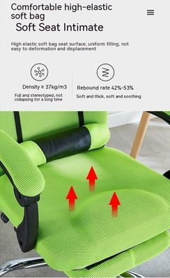 Silla de oficina con malla de formación para conferencias ajustable en altura con diseño giratorio y malla