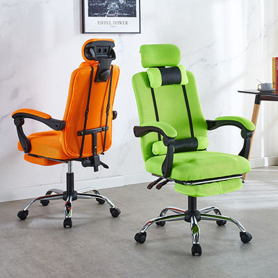 Silla de oficina con malla de formación para conferencias ajustable en altura con diseño giratorio y malla