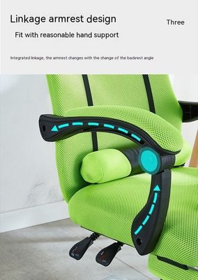 Silla de oficina con malla de formación para conferencias ajustable en altura con diseño giratorio y malla