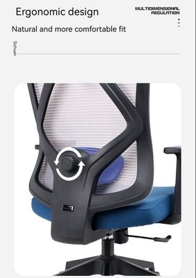 Silla de oficina de diseño lumbar ergonómico con porosidad y cojín esponja cómodo