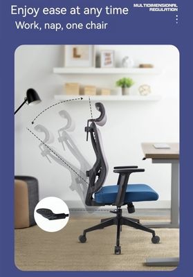 Silla de oficina de diseño lumbar ergonómico con porosidad y cojín esponja cómodo