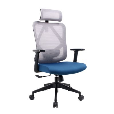 Silla de oficina de diseño lumbar ergonómico con porosidad y cojín esponja cómodo