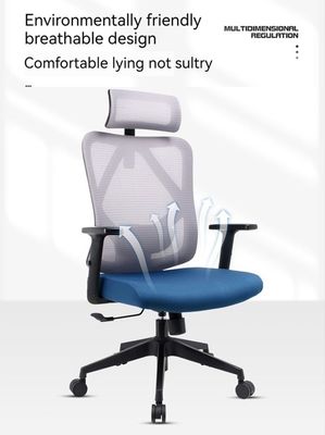 Silla de oficina de diseño lumbar ergonómico con porosidad y cojín esponja cómodo
