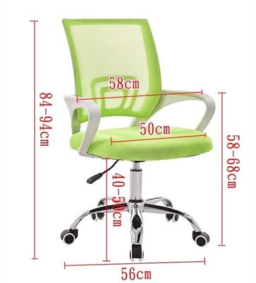 Silla de oficina con malla giratoria de tipo metálico Silla elevadora de lujo para PC de capacitación de conferencias de oficina