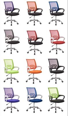 Silla de oficina con malla giratoria de tipo metálico Silla elevadora de lujo para PC de capacitación de conferencias de oficina