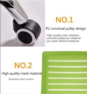 Silla de oficina de malla ergonómica de diseño moderno con respaldo de lujo y funcionalidad de elevación