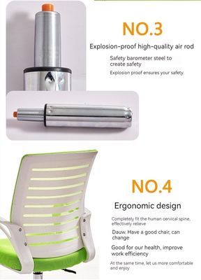 Silla de oficina de malla ergonómica de diseño moderno con respaldo de lujo y funcionalidad de elevación