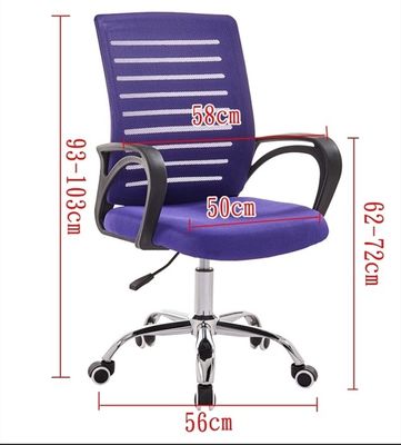Silla de oficina de malla ergonómica de diseño moderno con respaldo de lujo y funcionalidad de elevación