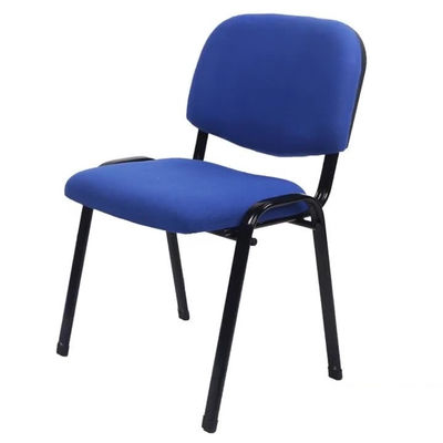 Silla para empleados de oficina silla de formación de tejido azul con pizarra