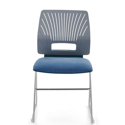 Porosidad de diseño moderno con reposabrazos fijos silla de recepción de conferencias para la comodidad de la oficina del hogar