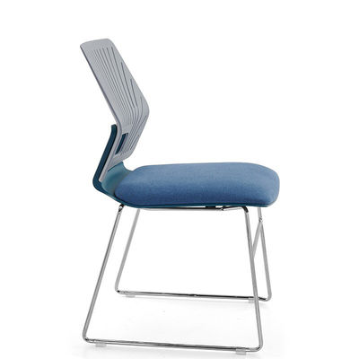 Porosidad de diseño moderno con reposabrazos fijos silla de recepción de conferencias para la comodidad de la oficina del hogar