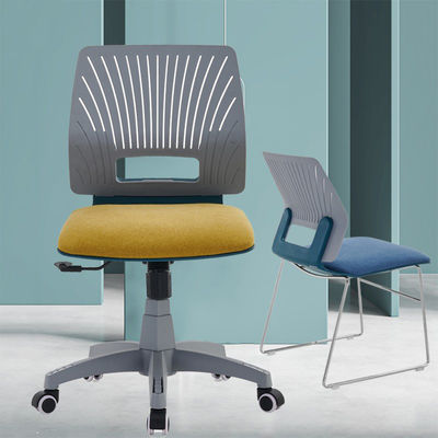 Porosidad de diseño moderno con reposabrazos fijos silla de recepción de conferencias para la comodidad de la oficina del hogar