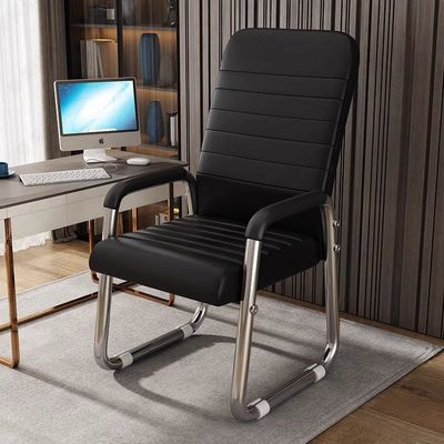 Silla de conferencias plegable en forma de malla de arco sencilla y moderna para sentarse cómodamente