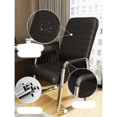 Silla de conferencias plegable en forma de malla de arco sencilla y moderna para sentarse cómodamente