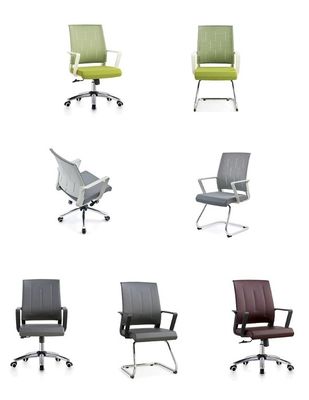 Colores personalizados Silla de oficina de malla ergonómica con respaldo completo ajustable en altura