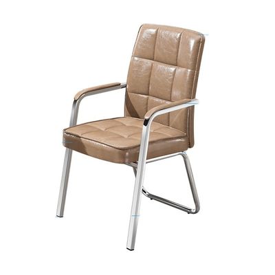 Silla alta de visitantes de cuero sintético de gran tamaño para recepción de oficina y mesa de conferencias