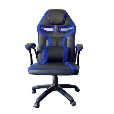 Silla de juego blanca certificada ISO9001/ISO14001 con función giratoria y soporte lumbar