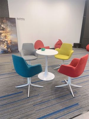 NO Sofá de oficina plegado de moda silla de tela multicolor salón de PC silla con patas de metal