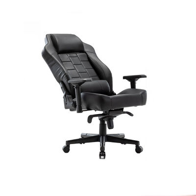 Silla de oficina de cuero PU de espalda alta con colores personalizados y asiento acolchado de tela Ideal