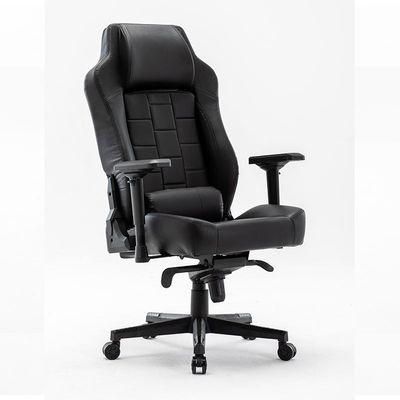 Silla de oficina de cuero PU de espalda alta con colores personalizados y asiento acolchado de tela Ideal