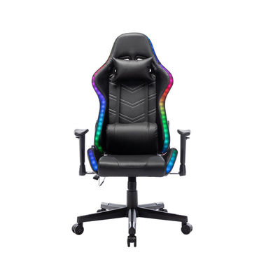 Silla de PC ergonómica con posición reclinable ajustable y silla de juegos única de cuero imitado